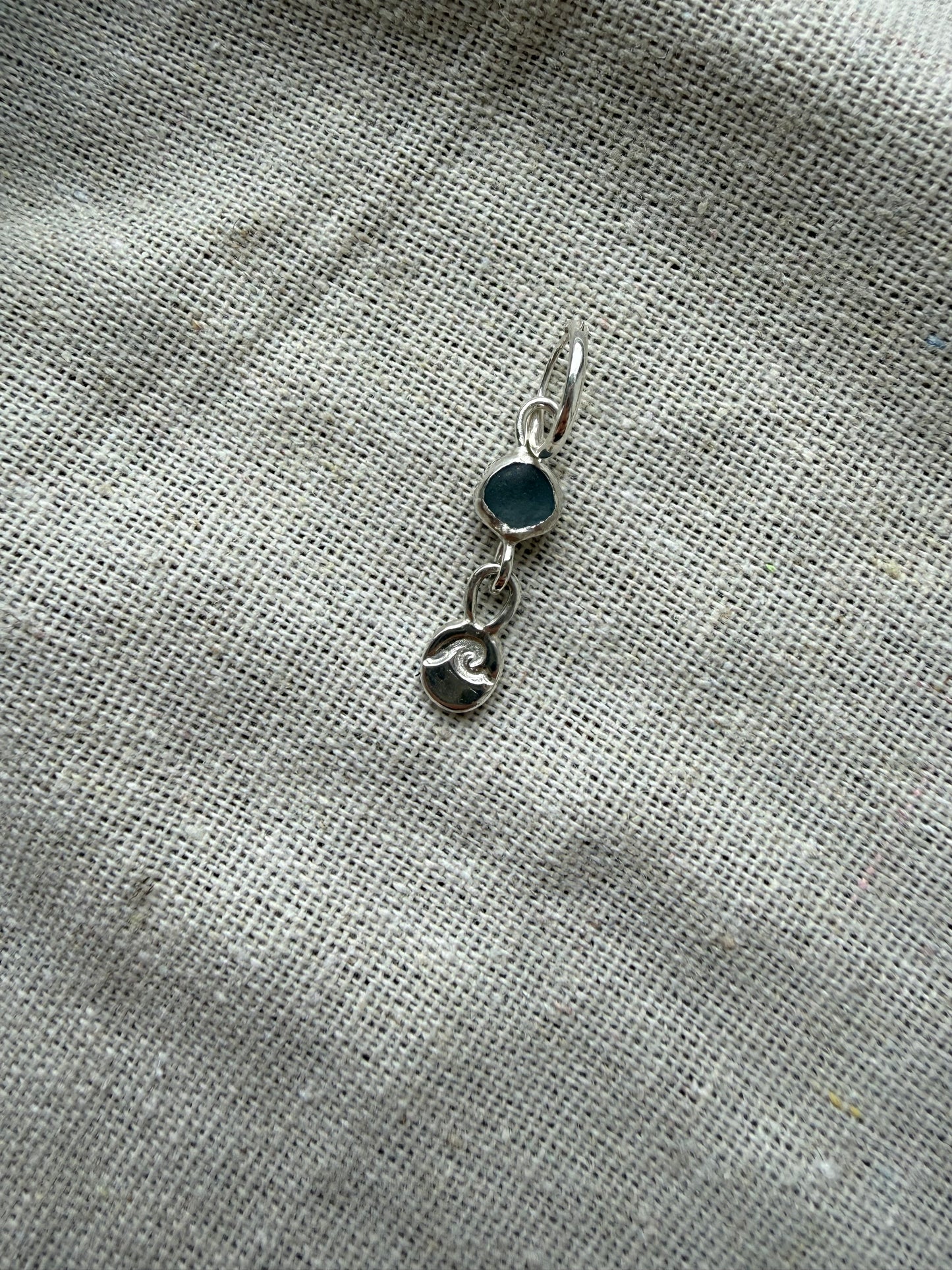 Light Blue Seaglass Bikini Charm