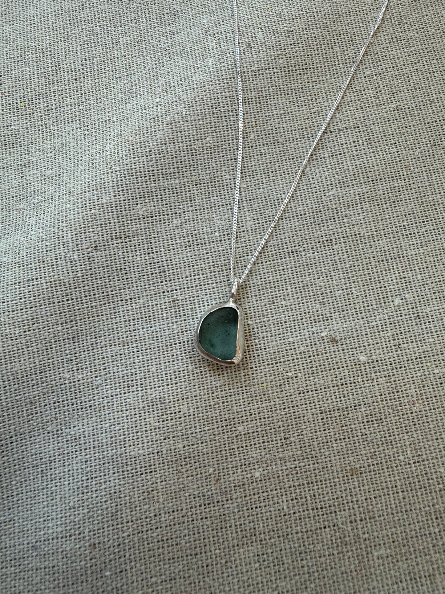Turquoise Seaglass Necklace